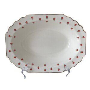 Lido WS George Blushing Rose Dalrymple Serving Bowl Red Flower White Replacement